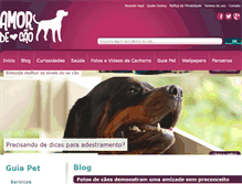 Tablet Screenshot of amordecao.com.br